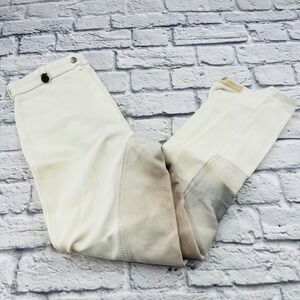 Pikeur Womens 30L White Full Seat Breeches Riding Pants Equestrian